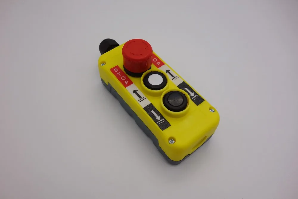 1PC New 2 Buttons Hand Remote Hoist And Crane Pendant Control Station