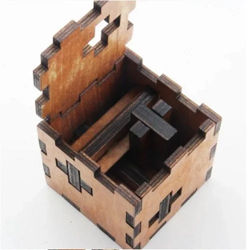 Горячие деревянные игрушки 3D Пазлы китайский Kong Ming Luban замок образовательные интеллектуальные игры куб игрушки для детей и взрослых - Цвет: 893555