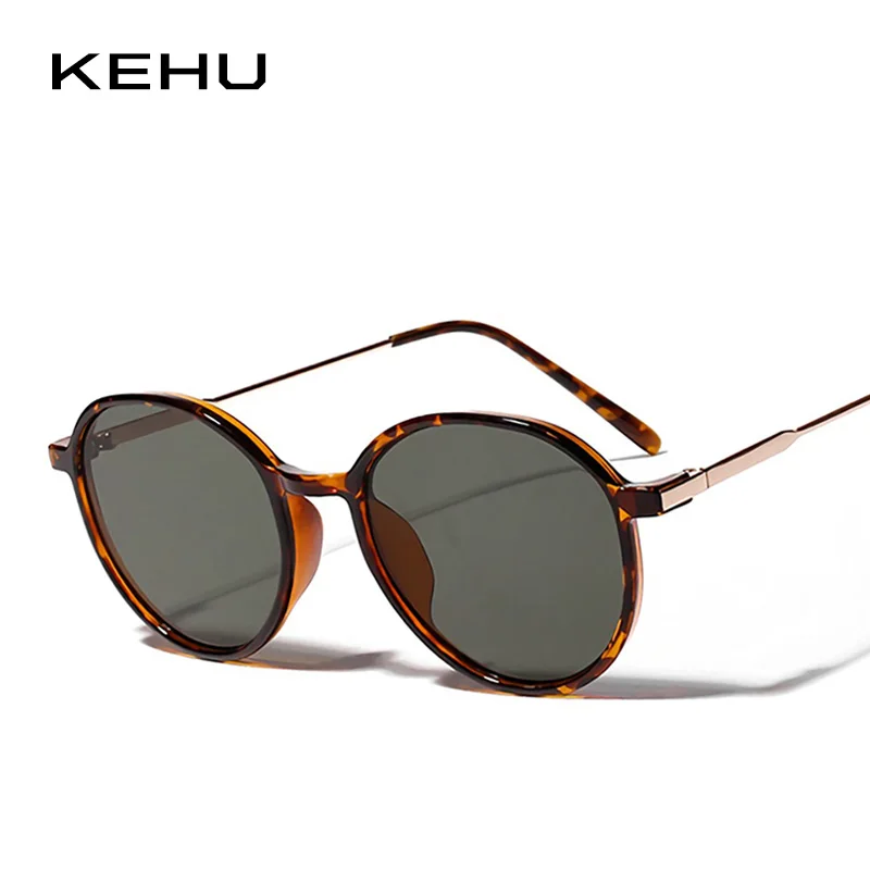 

KEHU Sunglasses Men Women Round Brand Designer Sunglasses Fashion Glasses for Women Mirror Lens Oculos UV400 K9958