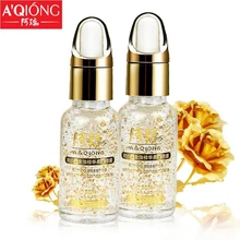 Aqiong 24 k Lámina de Oro Puro Esencia Suero de Estiramiento Facial Anti-Edad Anti-enrojecimiento Blanqueamiento de Control de Aceite Hidratante Crema Para la cara