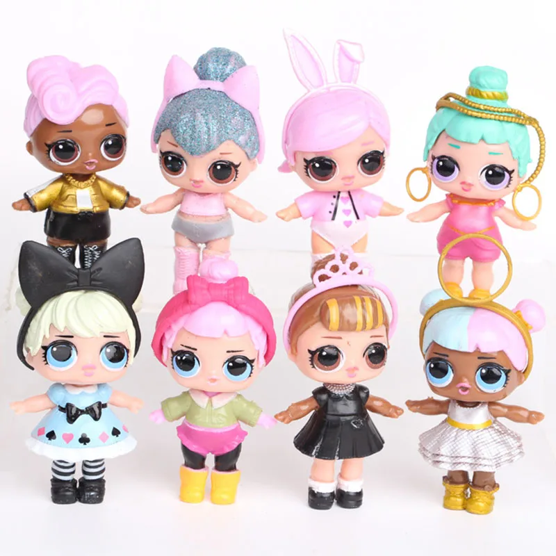 

8pcs/set Mini Cartoon Lovely Princess Doll Random Sending Beautiful Cute Doll Girls Toys for Children New Christmas Gifts
