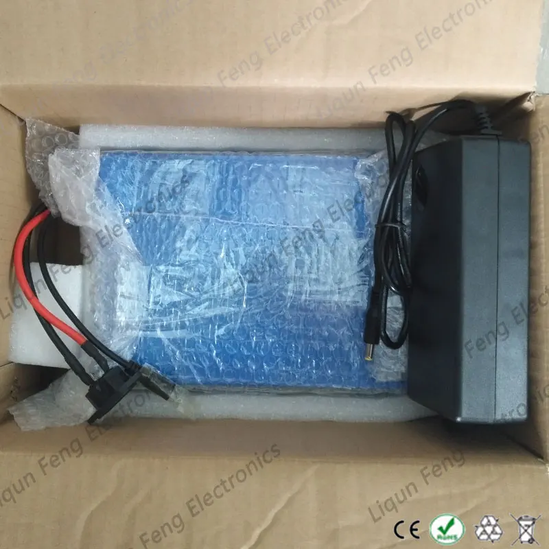 Sale No Tax 48V 20AH Lithium ion battery pack 1200W 48V Scooter battery Electric Bike battery with PVC Case 30A BMS 54.6V 2A charger 12