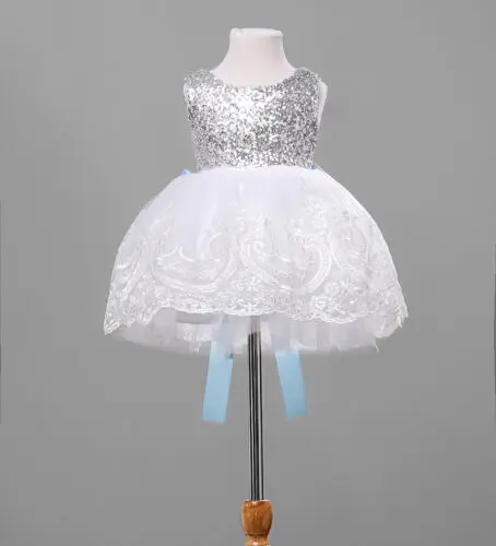 

PUDCOCO Baby Kids Girls Lace Floral Dress Embroidered Party Dress Gown Fancy Dresses