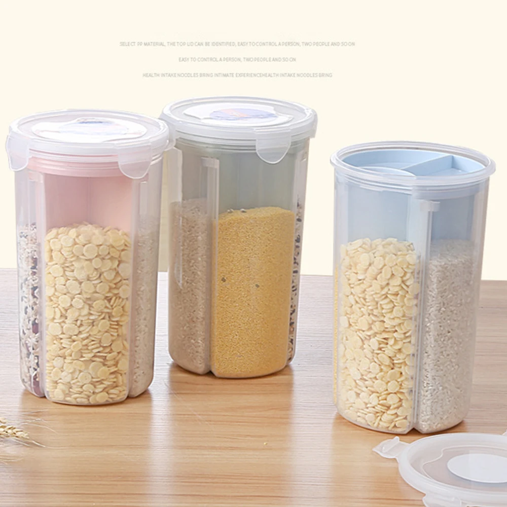 Kitchen Storage Tanks Transparent Sealed Grains Storage Bottles & Jars