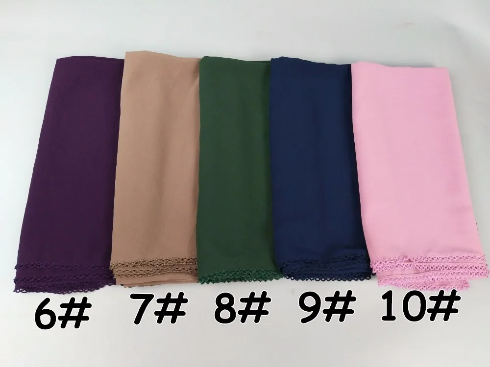 chiffon 115*115 centímetros envoltório hijab mulheres xales