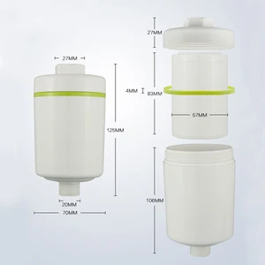 Image 3 - Filtro de agua de ducha KDF universal reemplazable de alto flujo para baño, belleza, piel, metal pesado, eliminación de impurezas de cloro