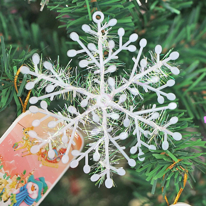 Распродажа 30 шт. рождественские украшения домашний декор классические Очаровательные Белые снежинки вечерние праздничные