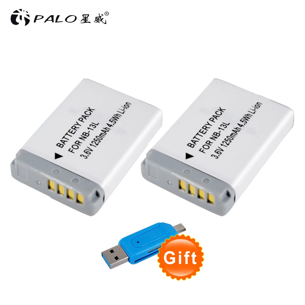 Аккумулятор PALO для цифровой камеры Canon G7 X Mark II G7X PM165 G5 G5X G9 G9X SX620 SX720 HS 1250
