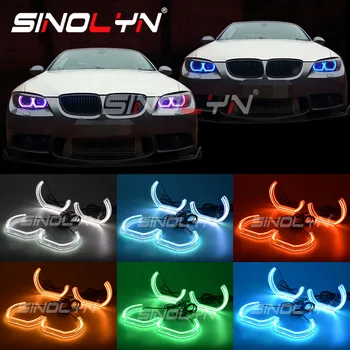 

RGB Angel Eyes For BMW E60 F30 E90 E92 F10 F11 F31 E87 M4 Car Lights Accessories Retrofit Mulit-Color 3/4 DTM LCI Style DRL Halo