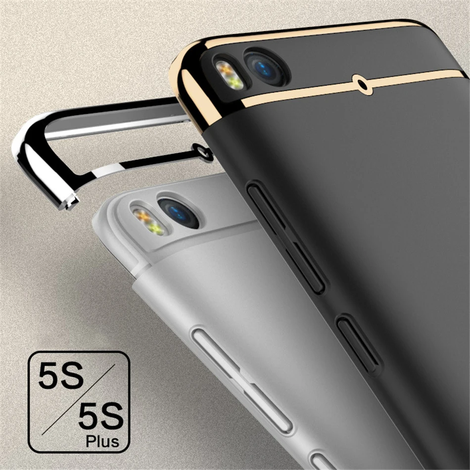 For Xiaomi mi5 mi5s plus mi 5 5s plus note 2 Hybrid 3 in 1 Case Elegant Slim Skin Matte Surface Plating Frame Bumper Cover Black 1-plus-5-cover : image For Xiaomi mi5 mi5s plus mi 5 5s plus note 2 Hybrid 3 in 1 Case Elegant Slim Skin Matte Surface Plating Frame Bumper Cover Black 1-plus-5-cover