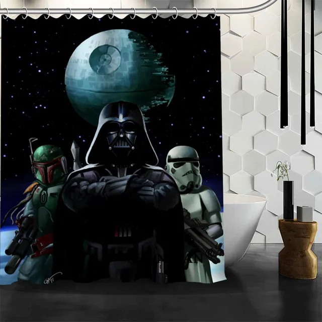 Star Wars Shower Curtain Customized Bath Curtain Waterproof Polyester