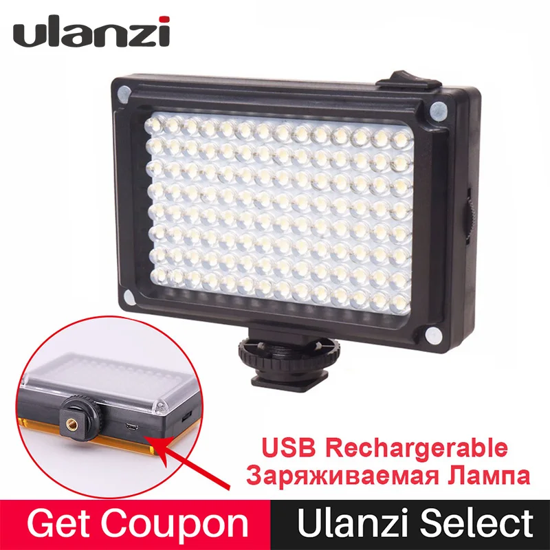 

112 LED Video Light Photo Fill Lighting Battery Filters for Nikon Canon DSLR Light on Camera for Youtube Vlogging Live stream