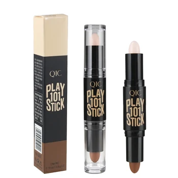 

Double-head Highlighter & Bronzer Pen V Face Makeup Corrector Contour Concealer Stick Smooth Cosmetics Foundation Cream Pencil