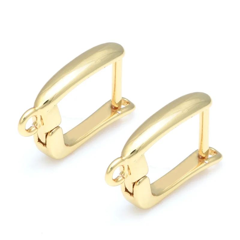 Новые 6 стильные серьги набор рыболовных крючков для ювелирных сережек Изготовление DIY ручной работы женские хрустальные серьги в подарок оптом - Цвет: gold