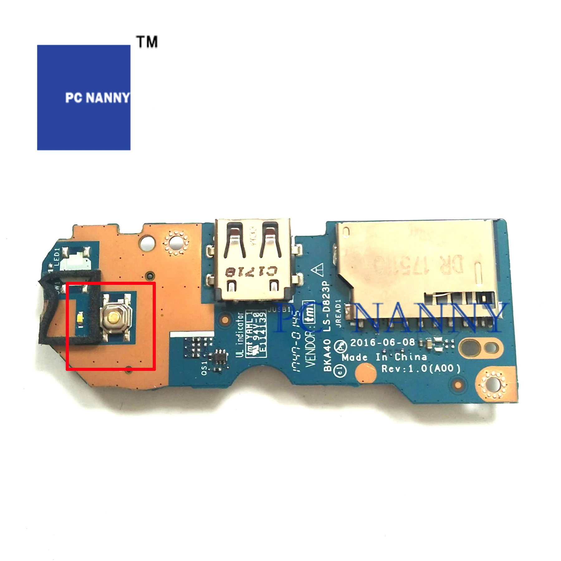 PCNANNY для Dell 7560 7460 7472 кнопка питания SD USB плата 087vd Wi Fi антенна сигнала 05CCPC
