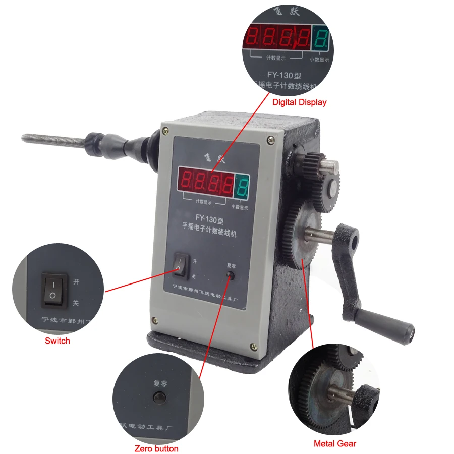 

NZ-1 Manual Hand Dual-purpose Coil Counting And Winding Machine Winding Wire Machine 0-9999 ring High Quality