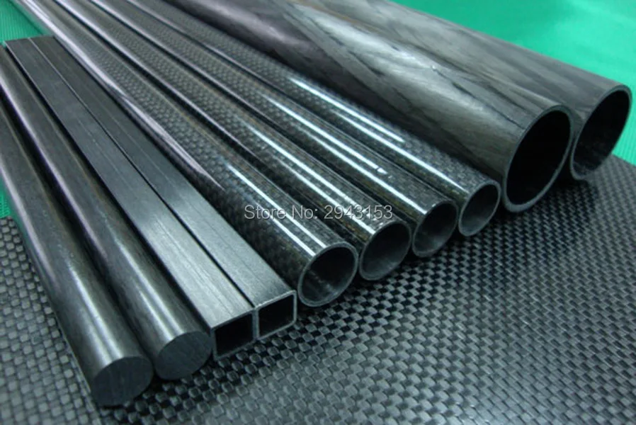 Pultruded Carbon Fiber Tubes, Rods (2)