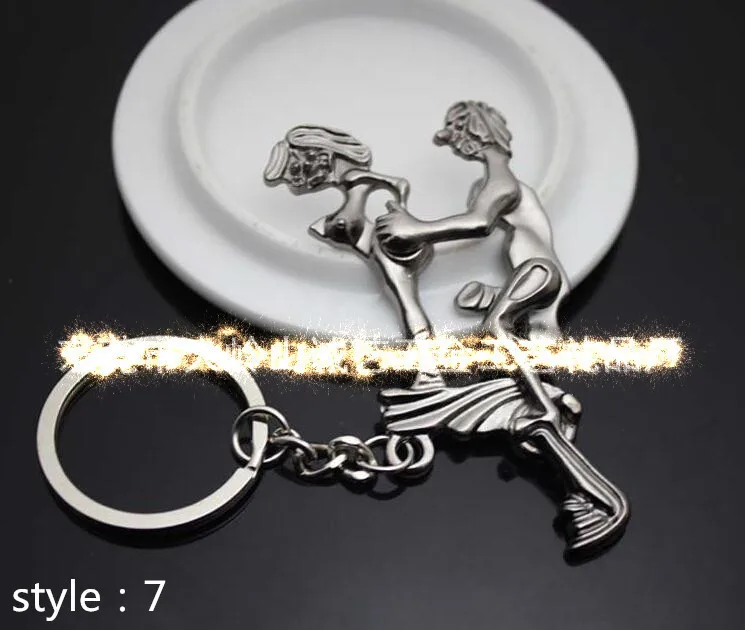 New 2015 Alternative Sexy Lover Metal Keychain Keyring Key Ring Chain