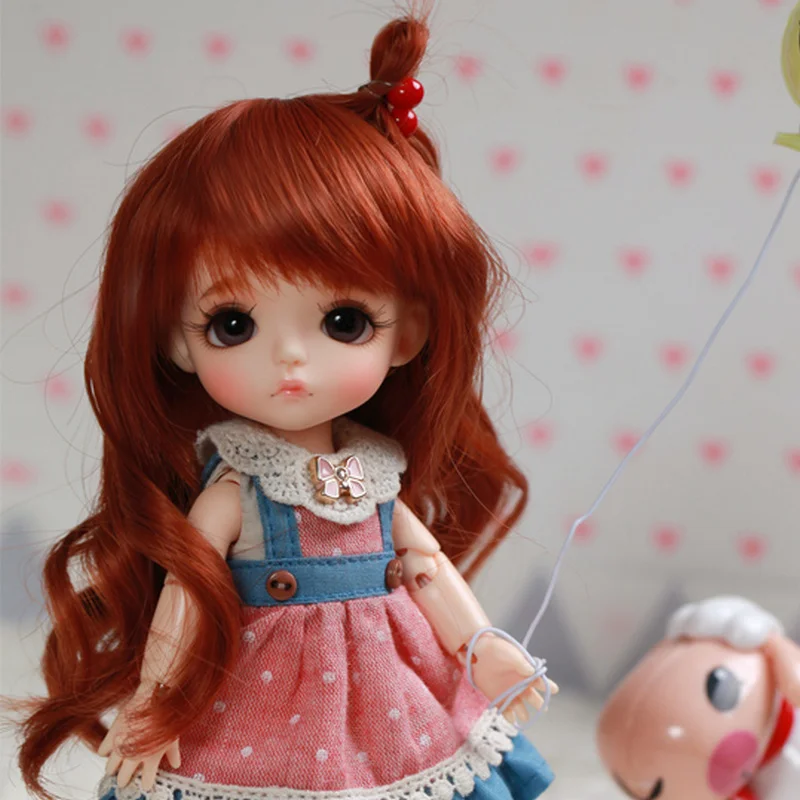 Free Shipping BJD Dolls Lati Yellow Sunny Lea Lami Kuro Coco 1/8 Lovely Flexible wig clothes shoe eye Pukifee Oueneifs