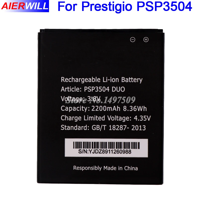 

PSP3504 Battery For Prestigio Muze C3 PSP3504 DUO PSP 3504 Duo High Quality 2200mAh