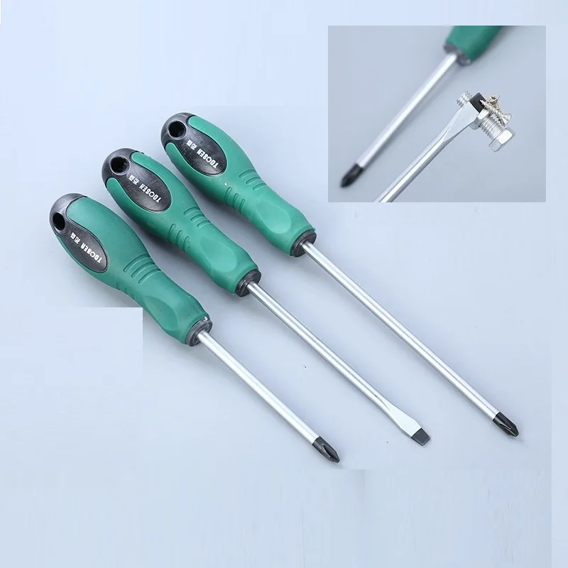 

6pcs Home Tools Magnetic Screwdriver Set Maintenance Repair Electric Appliance Slotted/Phillips 4-5-6mm Screw Driver Anti-Skid