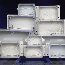 Водонепроницаемый пылезащитный ABS пластик распределительная коробка Универсальный электрический проект корпус с ПК ясное прозрачное покрытие