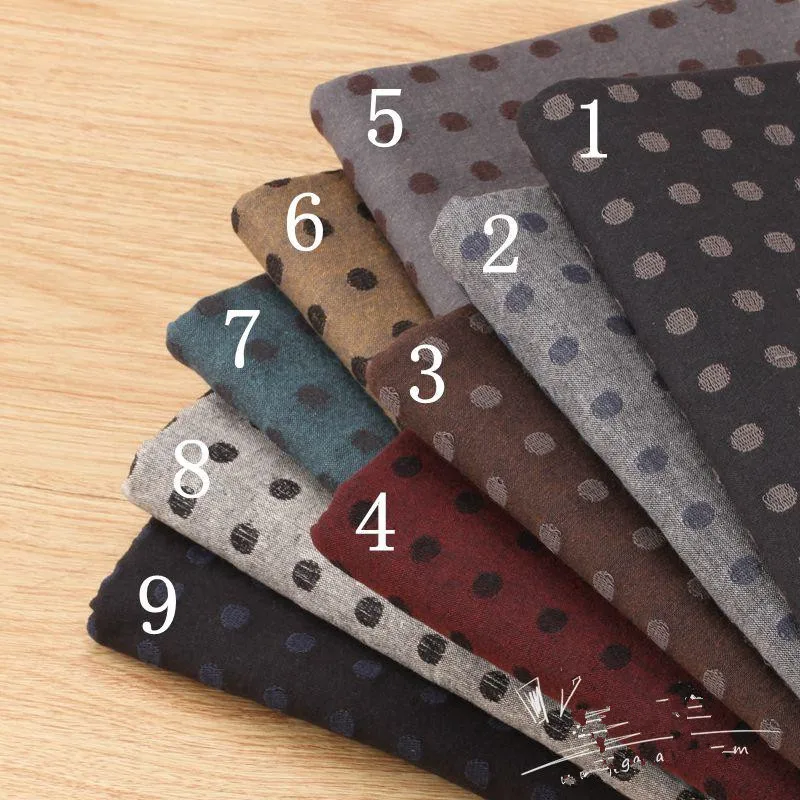 

50*140cm Dot Soft Basic Patchwork Japanese Yarn Dyed Cotton Fabric for Sew Quilt Pattern Fabrics Sew Tissu Tilda