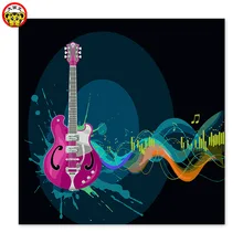 Живопись по номерам художественная краска по номерам классная музыкальная тема динамические Чернила ветер гитара цифровая краска ing знаменитые краски абстрактная боль