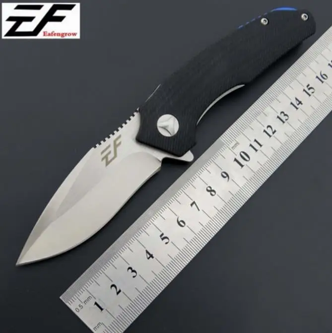 EF80 складной нож для мытья камня D2 лезвие G10 Ручка кемпинга выживания Тактические