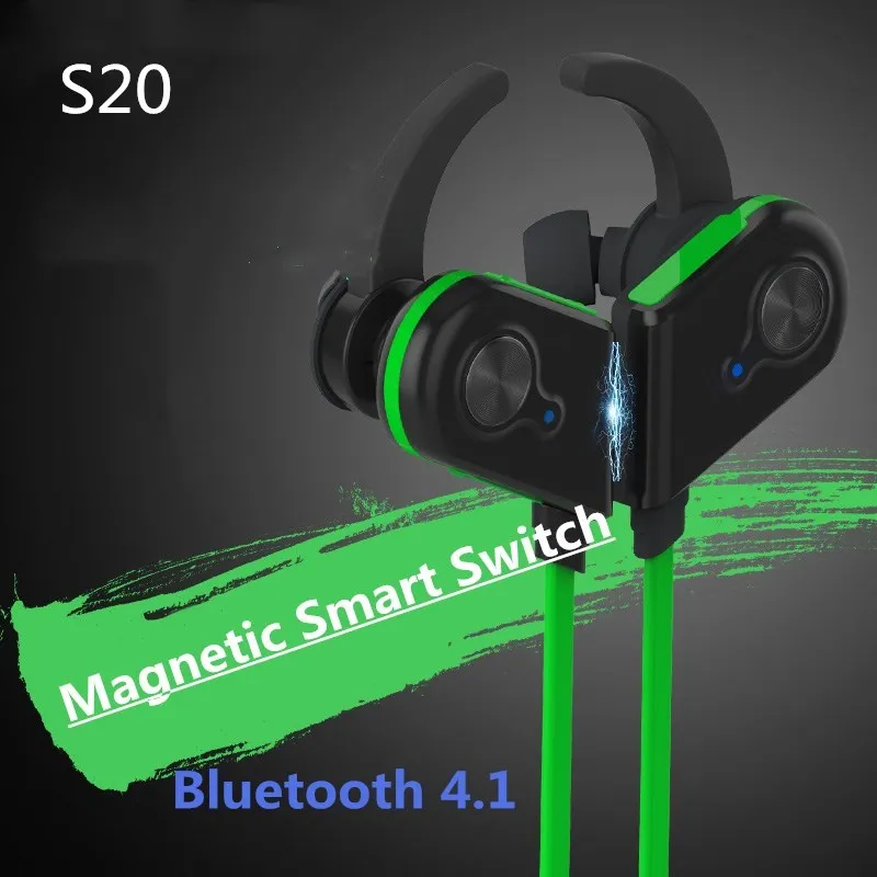 Беспроводной Bluetooth наушники Спорт работает гарнитура стерео Blutooth громкой связи с