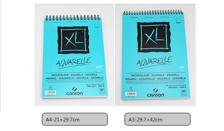А4, Франция, кансон, XL, Акварельная раскраска, книга, теплый белый бумажный коврик, 30 листов, 30 листов, для акварельных красок, гуашь, акрил