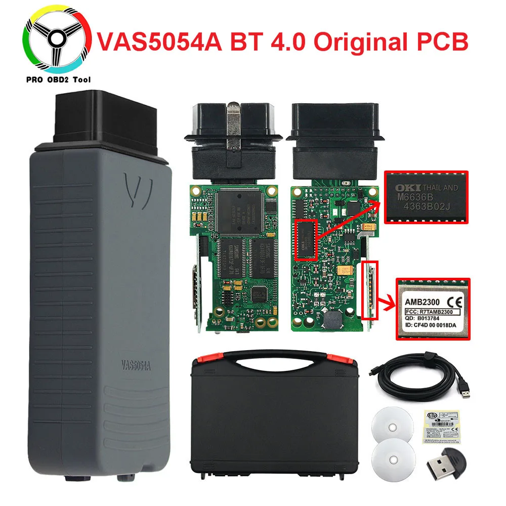 

2019 ODIS V5.1.3 VAS 5054A Original OKI Full Chips VAS5054A Bluetooth 4.0 AMB2300 VAS5054 UDS VAS 5054 For VAG Diagnostic Tool