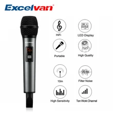 Excelvan K18V Bluetooth микрофон беспроводной с поддержкой рецепторов приложение для домашних развлечений конференции обучения бар