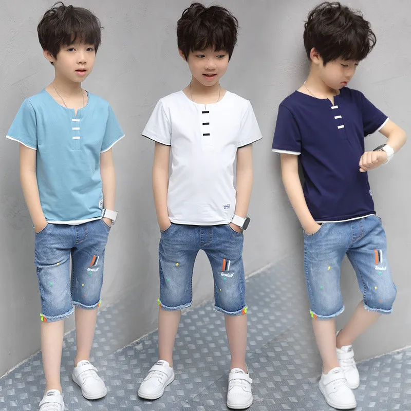 Children Clothing Sets Costumes For Boys Clothes Summer Toddler Tshirt