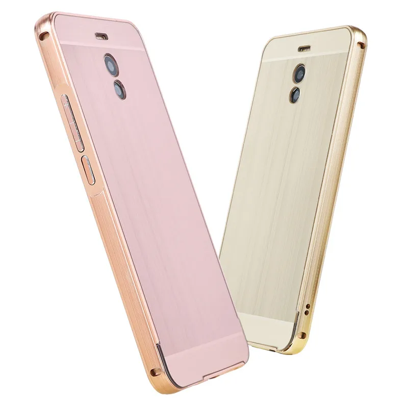 

Luxury High Quality Plating Aluminum Metal Frame+Streak PC Back Cover Case For Meizu M6 Note Anti-knock Protection Cases