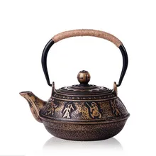 Японский чугунный чайник без покрытия кунг-фу воюющие Штаты чайный чайник с фильтром нестандартный чайник Tetera De Hierro Fundido