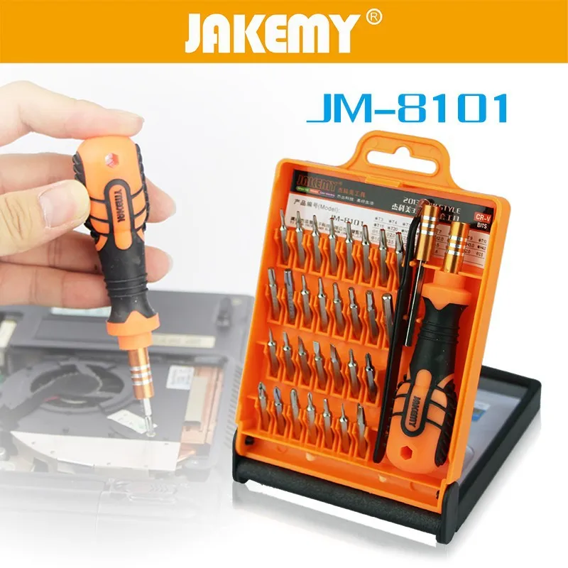 

JAKEMY 33 in1 Multifunctional Precision Screwdriver Kit Mini Multi-shape Screwdriver Bits Hardware Repair Tools Set