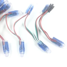 1000 шт. 12 мм WS2811 1903 IC Полный Цвет сменный ЖК-экран света DC 5 V вход IP68 Водонепроницаемая светодиодная лента RGB Цвет цифровой светодиодный пиксель