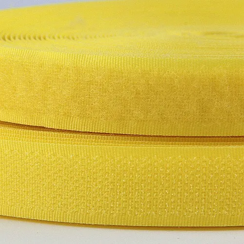 2 см* 1 метр красочные полиэфирные нейлоновые застежки крючки и петли ленты без самоклеящейся крепежной ленты Швейные аксессуары без клея - Цвет: Yellow