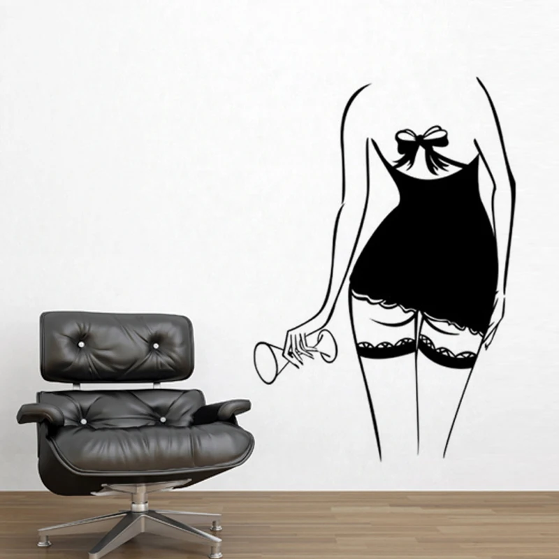 Sexy Woman Vinyl Art Diy Wall Sticker Home Decoration Living Room 