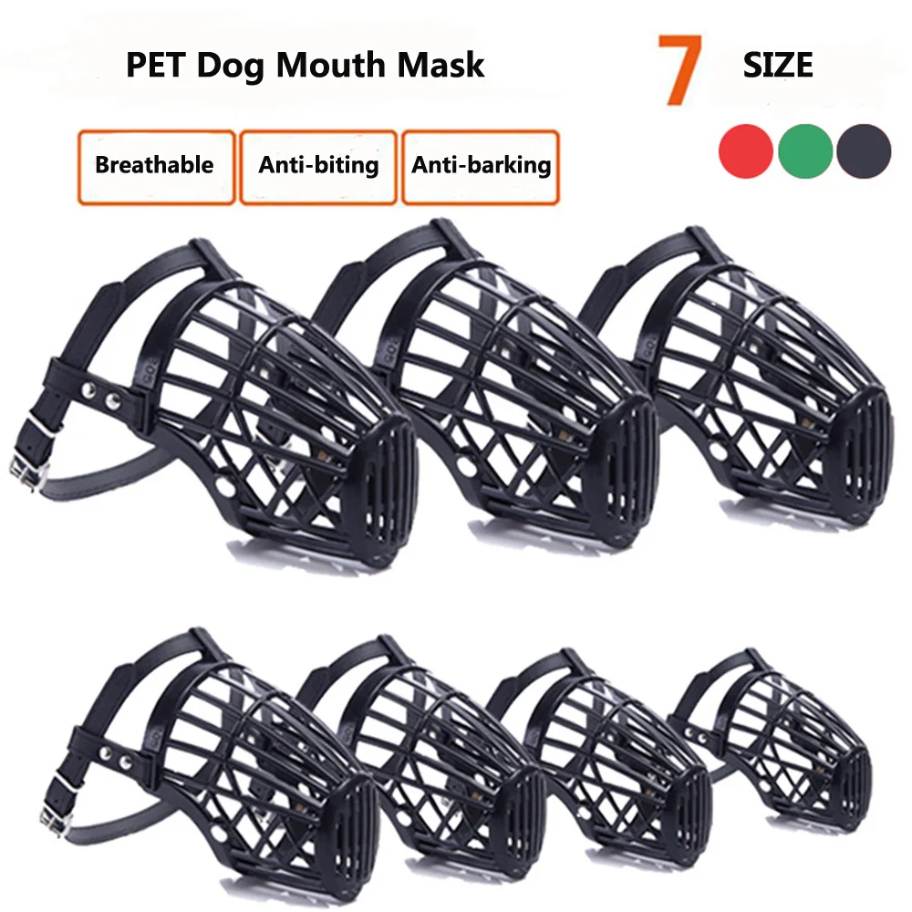 1pcs Pet Dog Muzzle Plastic Strong Dog Products Prevent Bite Dog Mouth