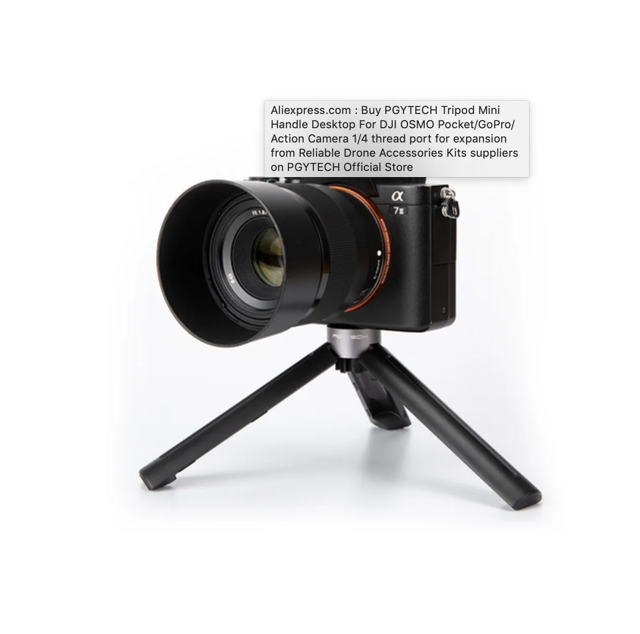 PGYTECH штатив мини ручка настольный для DJI Осмо карман/GoPro/действие камера 1/4 нитки порты и разъёмы расширения