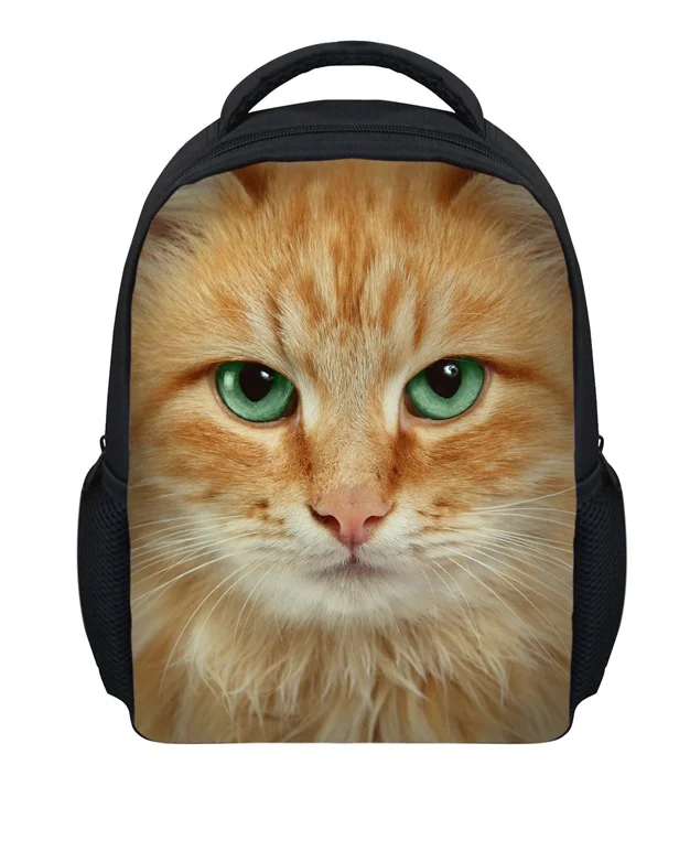 Forudesigns/3D Tiger Cat животных печати дети Школьные ранцы дети плеча рюкзак школьный для Обувь для мальчиков Mochilas Infantil рюкзак - Цвет: Оранжевый