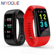 NIYOQUE F07 умный Браслет монитор сердечного ритма кровяное давление фитнес-трекер Смарт фитнес-браслет часы для ios android или iOS