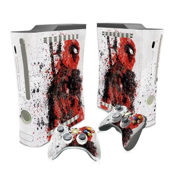 

Marvel Deadpool Film Skin Sticker Decal For Xbox 360 Console and Controllers Skins Stickers for Xbox360 Vinyl