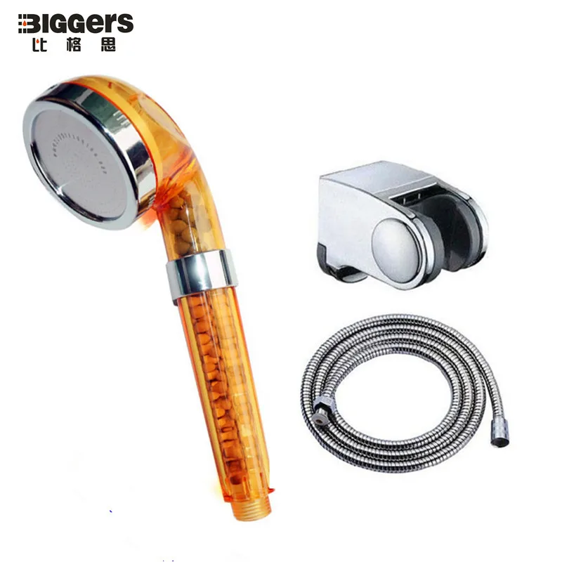 

Free shipping new arrive colorful bathroom hand shower water saving high-pressure rainfall shower head set 3pcs shower hose