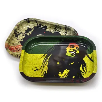 

Tobacco Rolling Tray Storage Plate Discs For Smoke Bob Marley Weed Herb Grinder Cigarette Container Tray Tobacco Holders