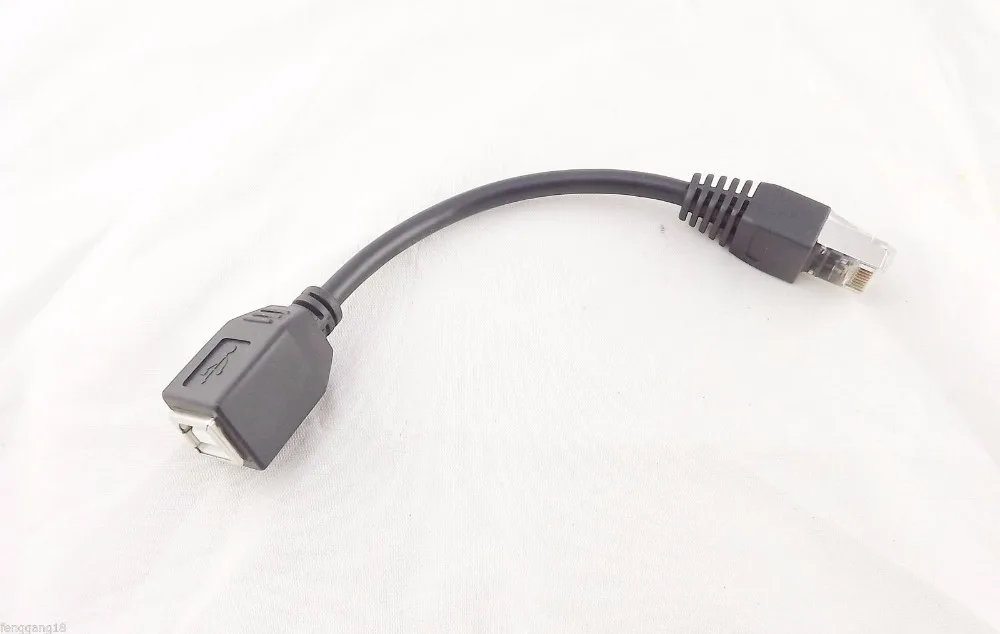10 pcs CAT5 RJ45 LAN เครือข่ายชาย USB 2.0 B หญิงสายเคเบิลอะแดป