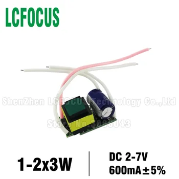 

10pcs 1-2x3W LED Driver 3W 6W Power Supply Lighting Transformer Output 600mA For 3 6 Watt LED Light Lamp Bulb Stage