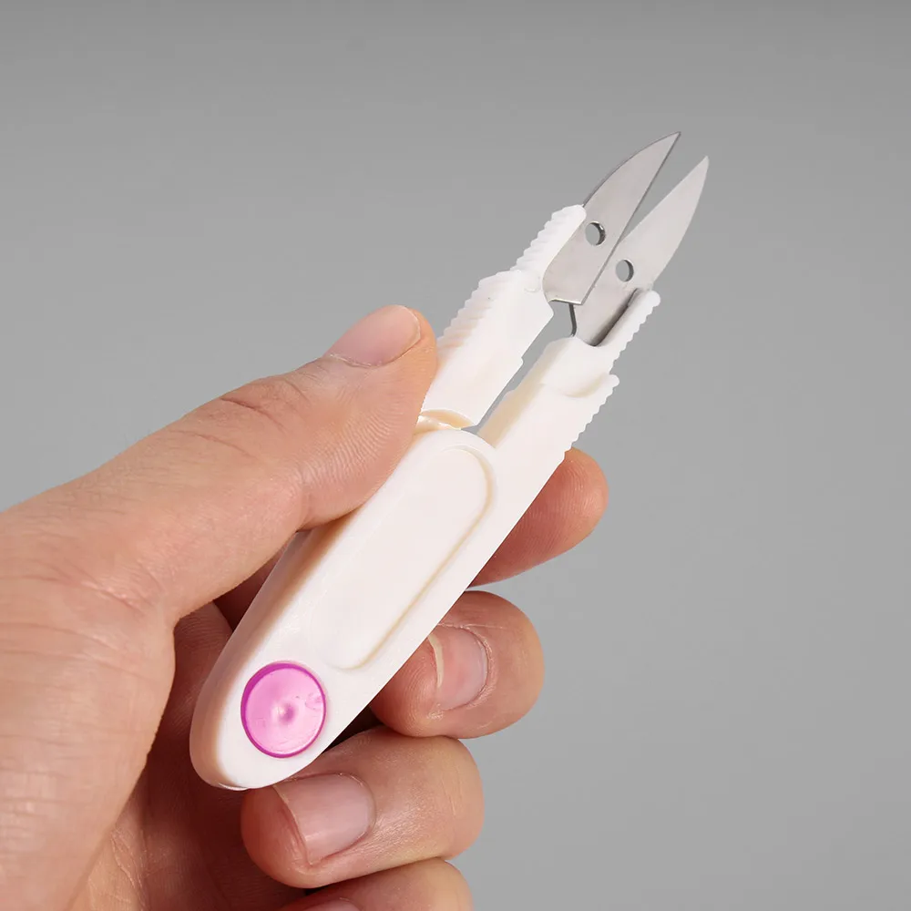 

1PC New Stainless Steel Trimmer Cross-stitch Clipper Snip Thread Cutter With Cover Sewing Scissors Sewing Tools Accessory